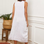 Robe longue ample en lin
