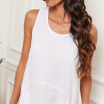 Robe longue ample en lin