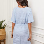 Robe courte en lin