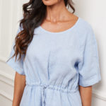 Robe courte en lin