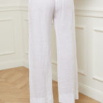 Pantalon coupe droite en lin